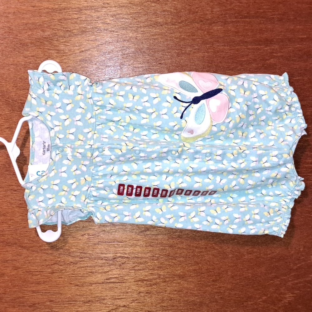 NWT Carter's 18 Month Butterfly Romper